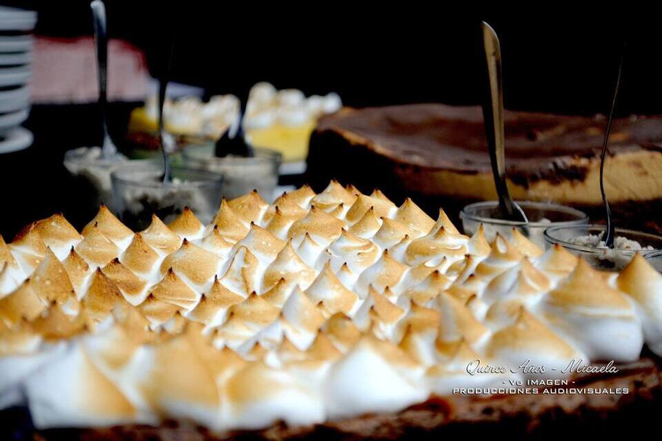 Brownie con merengue